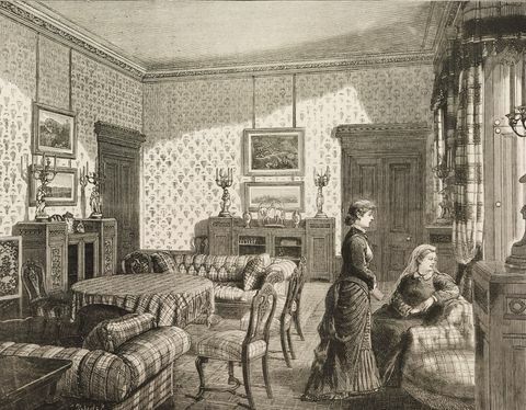 Reine Victoria, Château de Balmoral, le salon