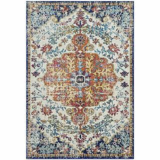 House Beautiful Tapis Crème Mandala