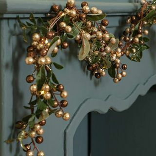 Guirlande de Noël LED Copper Mistletoe Berry