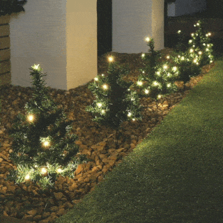 Lumières de chemin d'arbre de Noël d'intérieur / extérieur de Noël