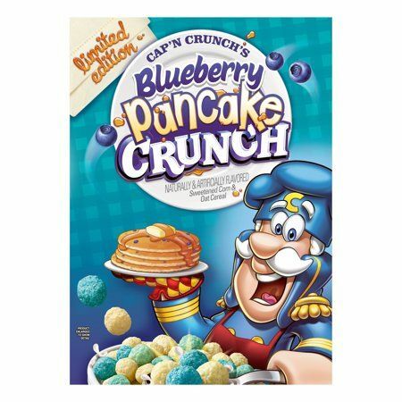 Céréales pour petit déjeuner Cap'n Crunch, croustillant aux bleuets, boîte de 15,4 oz