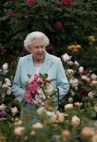 la reine elizabeth ii au chelsea flower show le 23 mai 2016