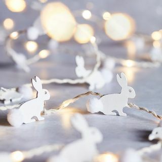 Micro-lumières en bois lapin 20LED