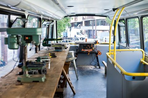 Visite en bus de Gumtree Upcycle Revolution