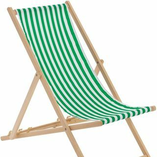 Chaise longue de jardin réglable de style jardin / plage 