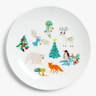 Assiette de Noël pour enfant, multicolore