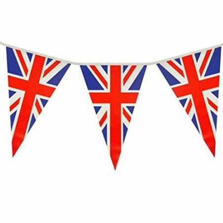 Union Jack Triangle Bunting 25 Drapeaux Pendentifs