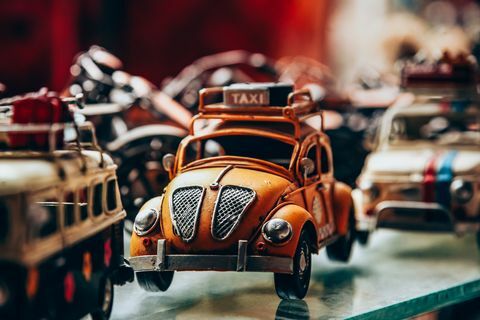 taxi, voitures, jouets, petite voiture