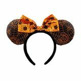 Oreilles de Minnie Mouse orange et noires