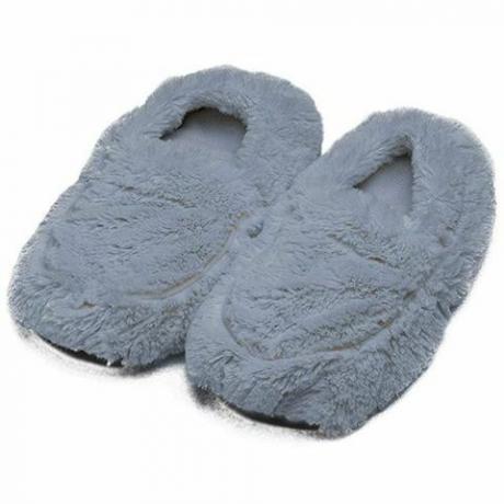 Chaussons gris micro-ondes