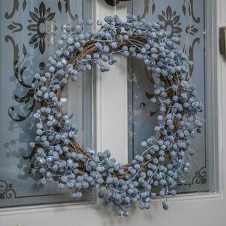 Couronne de Noël aux bleuets