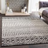 Tapis bohème noir et blanc Edie