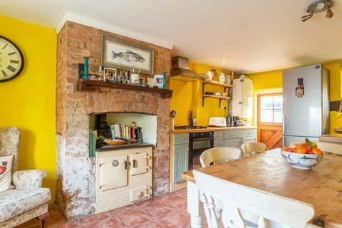 Intérieur de chalet lavande cuisine inspirée du pays