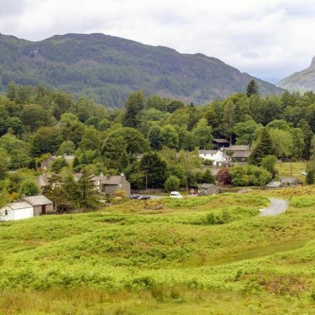 Elterwater village dans le Lake District, Cumbria, Royaume-Uni