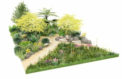 rhs feature garden, conçu par sarah eberle, rhs hampton court palace garden festival 2022