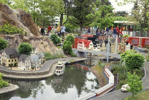 Danemark, Billund, Legoland, village miniature fait de Legos