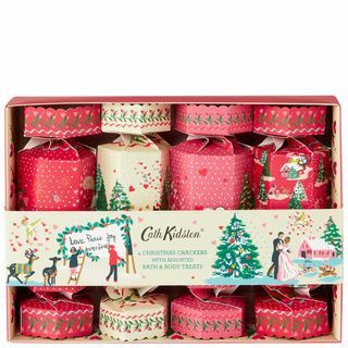 Coffret cadeau Cath Kidston Christmas 2021 Shine Bright Beauty Crackers