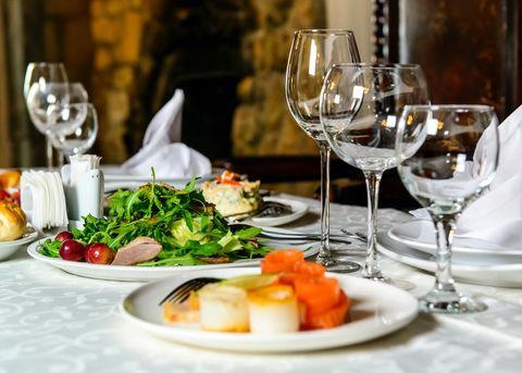 Table de restaurant de banquet