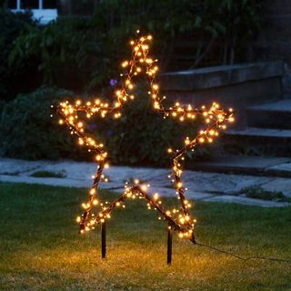 Lumière de jardin étoile de Noël