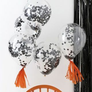 Ballons confettis noirs