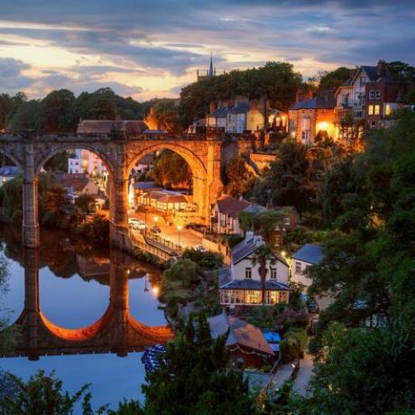 Pont à Knaresborough, Harrogate, North Yorkshire, Angleterre