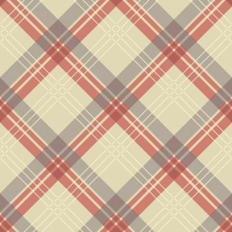 Papier peint à motif vinyle Vintage Fairburn Tartan Check Pattern 252701