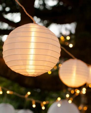 idées de fête de jardin lanternes d'extérieur