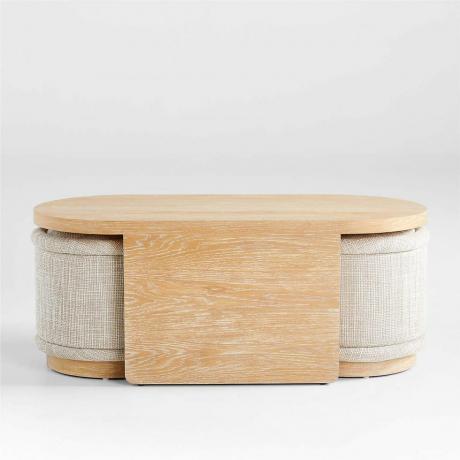 Table Gigogne Ovale avec Tabourets