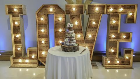 Gâteau de mariage semi nu