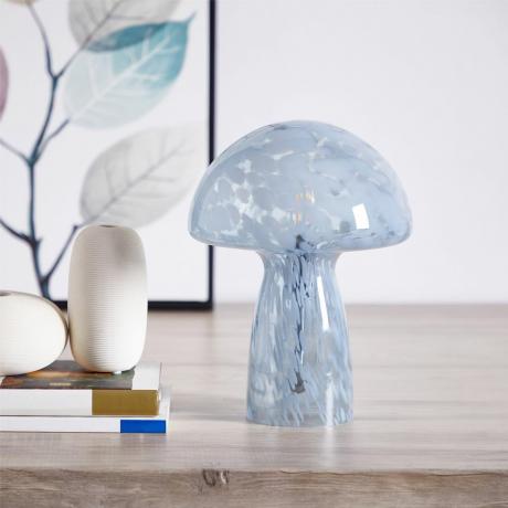 Lampe champignon en verre fantaisie