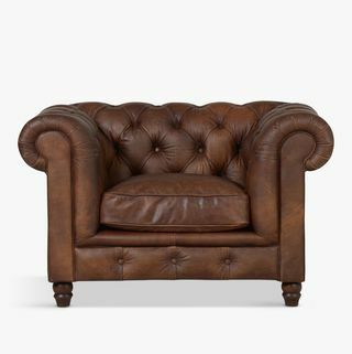 Fauteuil Chesterfield en cuir Halo Earle