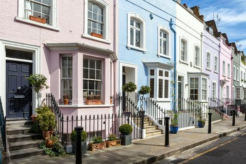 Maisons colorées de Londres