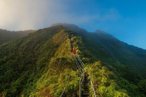 haïku escaliers de oahu à hawaii