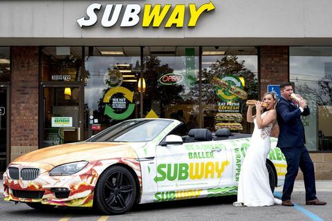 mariage dans le métro