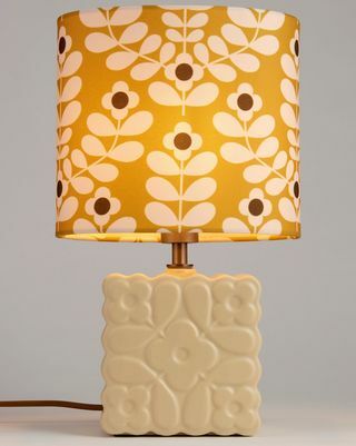 Lampe de table en céramique Orla Kiely Juniper Stem, jaune