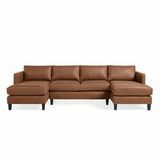 Sofa sectionnel double en cuir Taylor