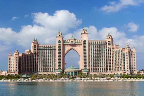 L'hôtel Atlantis situé sur Palm Jumeirah à Dubaï, Émirats Arabes Unis