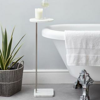 Table de bain effet marbre