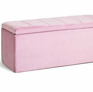 Pouf en velours Pandora - Rose