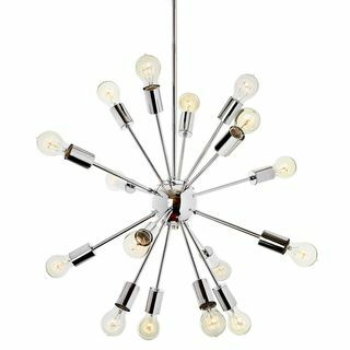 Lustre Spoutnik, chrome, 16 ampoules