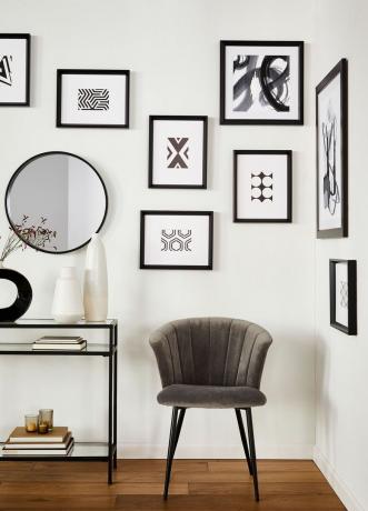 Mur, Noir, Meubles, Chambre, Noir et blanc, Design d'intérieur, Tableau, Cadre photo, Design, Photographie monochrome, 