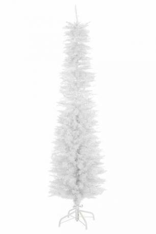 Arbre de Noël blanc Slim Line de 6 pieds