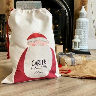 Petit sac cadeau personnalisé du Père Noël