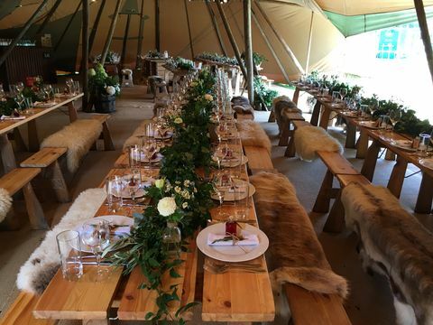 Arrangement de table de mariage