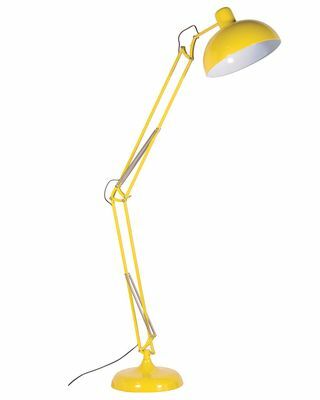 Lampadaire d'angle jaune