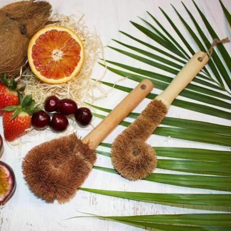 Brosses à vaisselle en fibre de coco Cuisine sans plastique