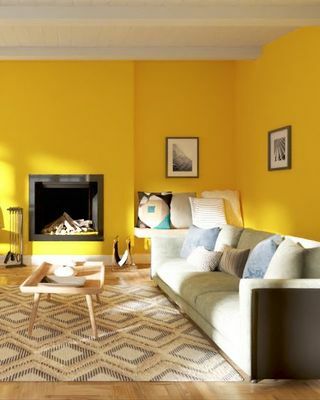 Peinture Valspar Jaune Satiné