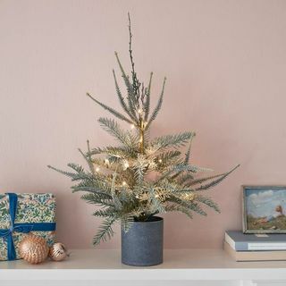 Lot de 60 cm de mini sapin de Noël en pot