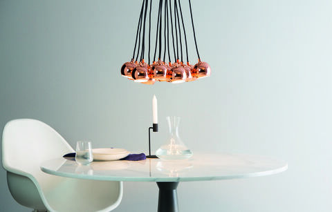 Lampes suspendues en cuivre Austin Cluster, Made.com