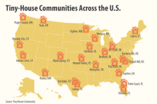 Où vivent les personnes ayant de minuscules maisons aux États-Unis